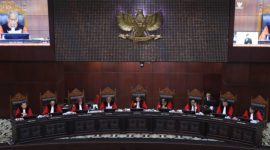 Suasana sidang di Mahkamah Konstitusi RI - Mahkamah Konstitusi RI
