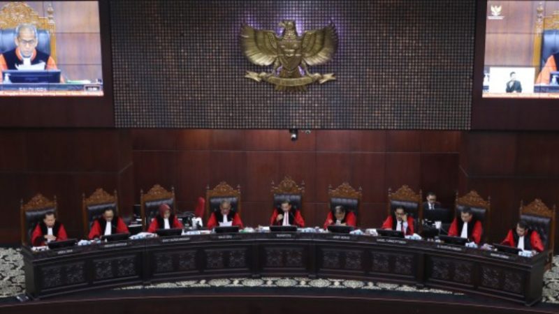 Suasana sidang di Mahkamah Konstitusi RI - Mahkamah Konstitusi RI