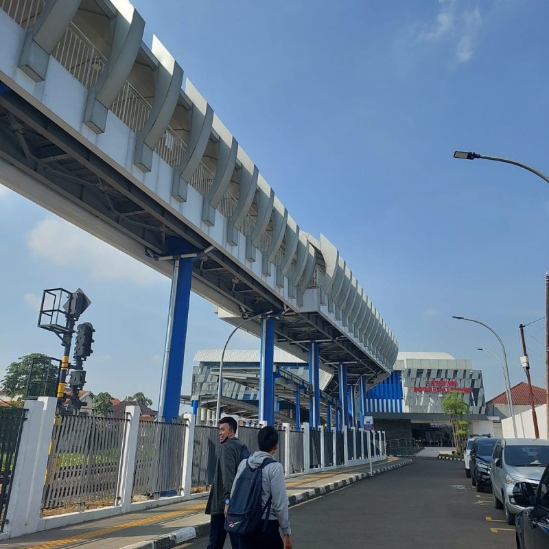 Penampakan eksterior Skybridge Stasiun Paledang - Istimewa