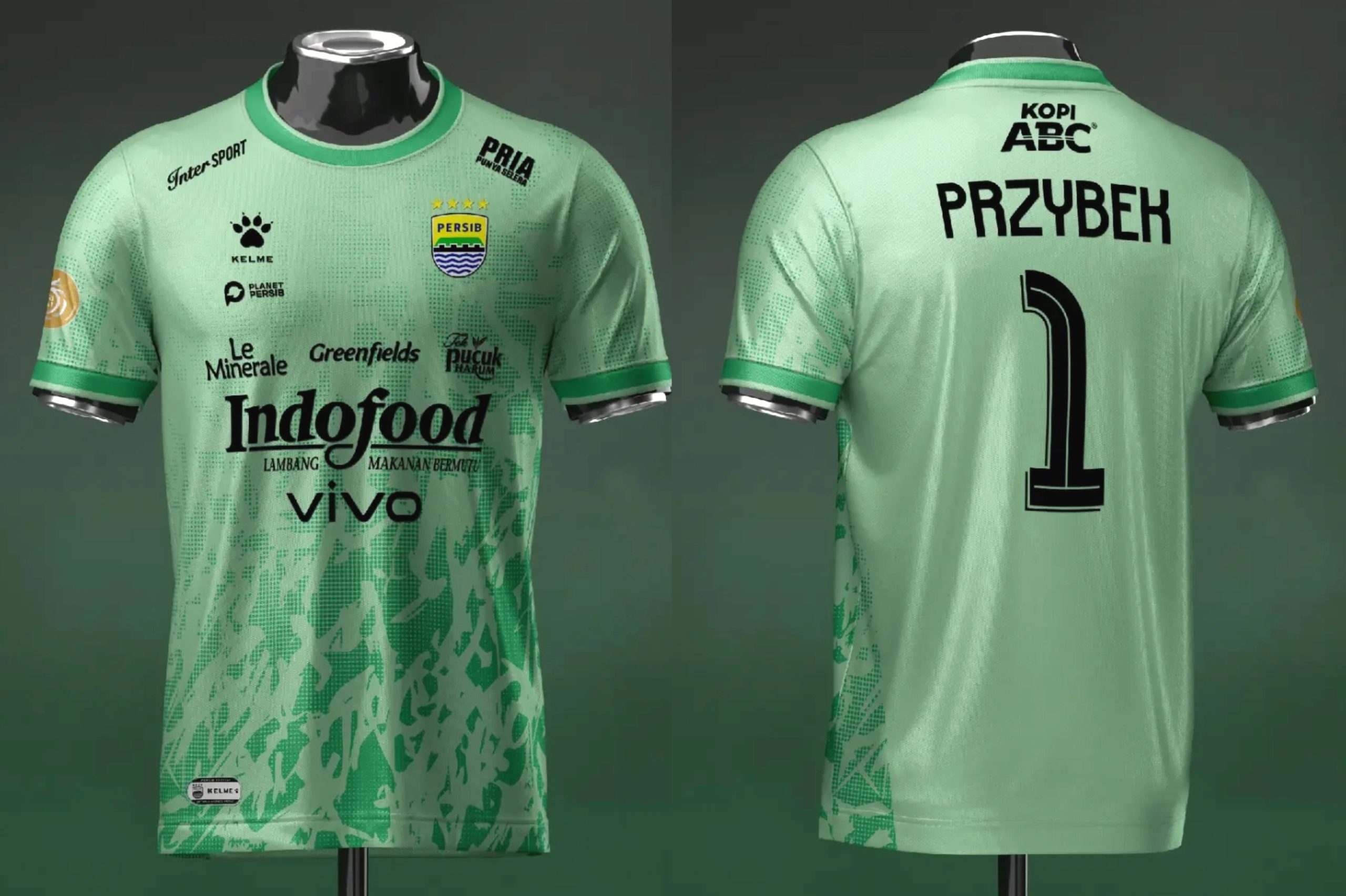 Jersey home kiper Persib - Kelme - Ist