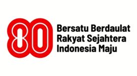 Logo HUT ke-80 RI - Setneg RI