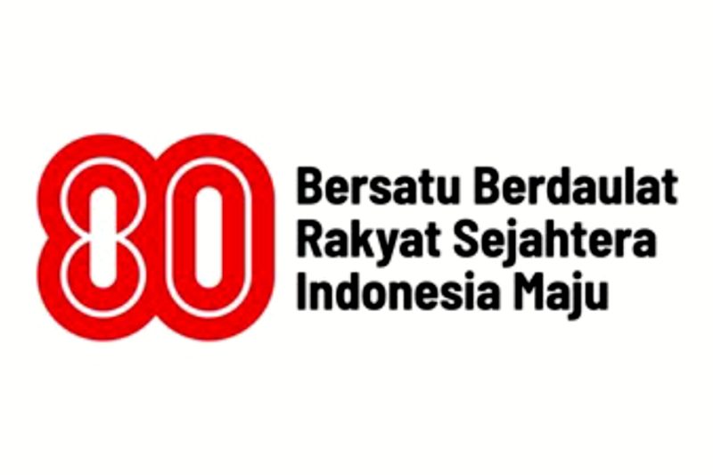 Logo HUT ke-80 RI - Setneg RI
