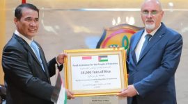 Menteri Pertanian Andi Amran Sulaiman dan Menteri Pertanian Palestina Rezq Basheer-Salimia - Kementerian Pertanian RI