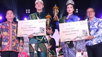 Mojang Jajaka Jawa Barat 2025, Serafin Ernesta dan Arief Muhaemin - Dinas Pariwisata dan Budaya Provinsi Jawa Barat
