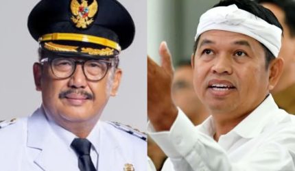 Bupati Sukabumi Asep Japar dan Gubernur Jawa Barat Dedi Mulyadi