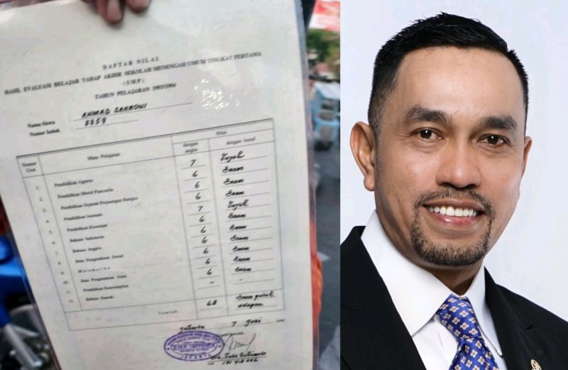 Nilai ijazah Ahmad Sahroni - Ist