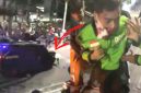 Ojol asal Sukabumi dilindas mobil rantis Brimob - Ist