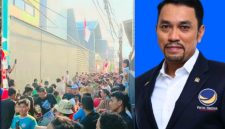 Rumah politisi Ahmad Sahroni di kawasan Tanjung Priok, Jakarta Utara dikepung akibat kemarahan massa yang diduga atas ucapannya yang menjadi viral di media sosial - Ist