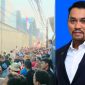 Rumah politisi Ahmad Sahroni di kawasan Tanjung Priok, Jakarta Utara dikepung akibat kemarahan massa yang diduga atas ucapannya yang menjadi viral di media sosial - Ist