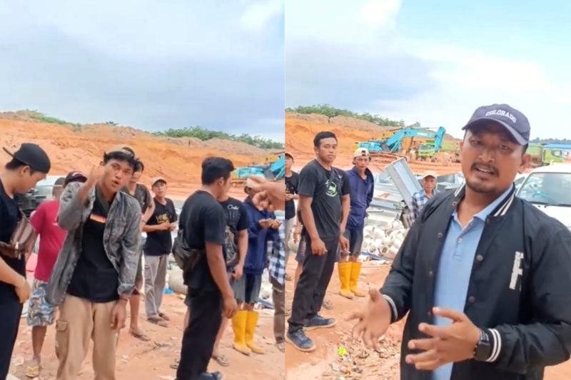 Warga Sukabumi dan Cianjur terlantar di Batam, Candra (kanan jaket hitam) - Ist