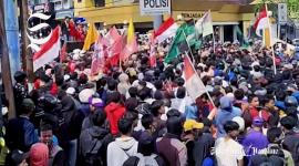 Berujung ricuh, ini 11 tuntutan, demo mahasiswa Sukabumi - Ist