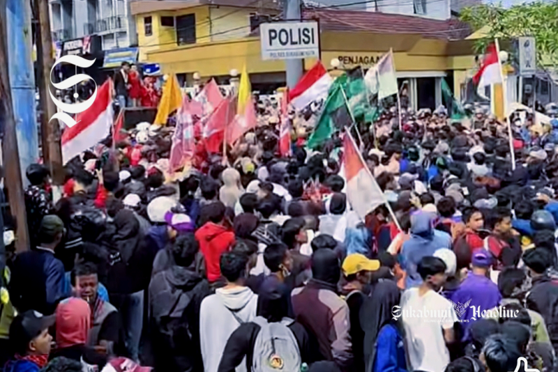 Berujung ricuh, ini 11 tuntutan, demo mahasiswa Sukabumi - Ist