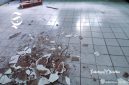 Kondisi ruangan kelas MIS Ciherang yang rusak dan nyaris ambrol - Anry Wijaya
