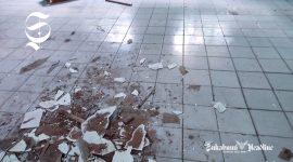 Kondisi ruangan kelas MIS Ciherang yang rusak dan nyaris ambrol - Anry Wijaya