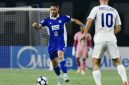 Luciano Gauyochea dalam laga Persib Bandung vs Lion City Sailor - Persib