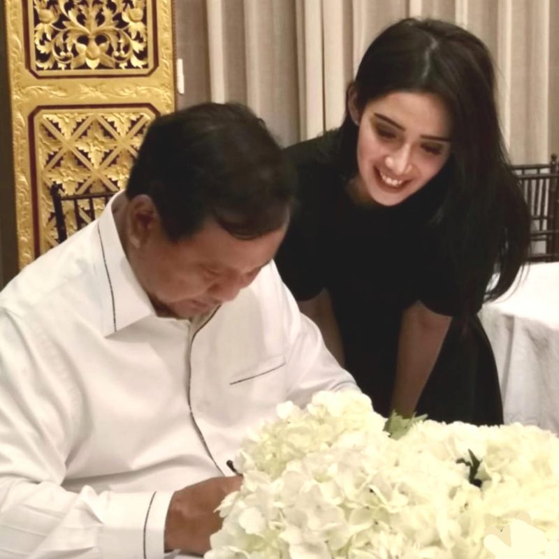 Noumira Sjahril dan Prabowo Subianto - @noumira