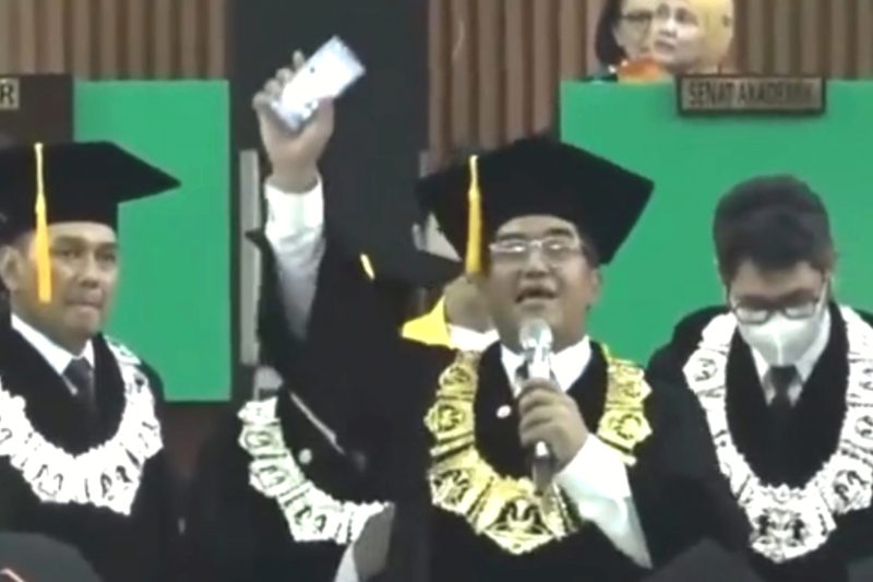 Rektor Universitas Indonesia (UI) Heri Hermansyah diteriaki zionis - Ist