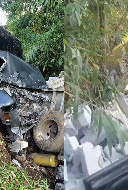 Innalilahi, tabrakan beruntun di Jalan Raya Sagaranten – Nyalindung Sukabumi
