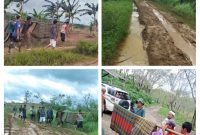 Miris, sebab jalan rusak parah, warga Sukabumi sakit harus ditandu - Ist