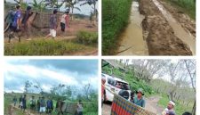Miris, sebab jalan rusak parah, warga Sukabumi sakit harus ditandu - Ist