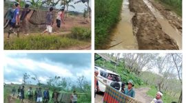 Miris, sebab jalan rusak parah, warga Sukabumi sakit harus ditandu - Ist