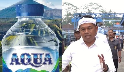 Gubernur Jawa Barat Dedi Mulyadi sidak pabrik AQUA