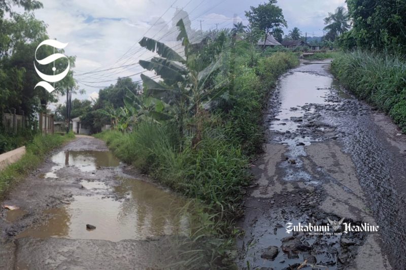 Hancur jalan penghubung Parungkuda - Bojonggenteng - Parakansalak Sukabumi - Anry Wijaya