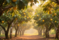 Perkebunan buah pala - sukabumiheadline.com/AI