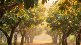 Perkebunan buah pala - sukabumiheadline.com/AI