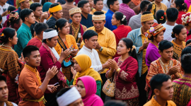 Kerumunan manusia - sukabumiheadline.com/AI