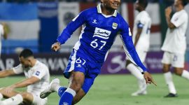 Pemain Persib Bandung, Saddil Ramdani selebrasi usai cetak gol ke gawang Lion City Sailor di ACL 2 - Persib