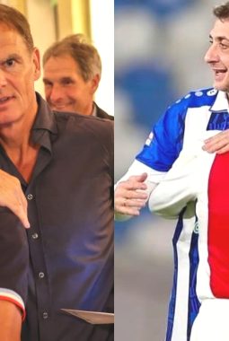 Kode dari Simon Tahamata peluk Frank de Boer, calon pelatih Timnas Indonesia