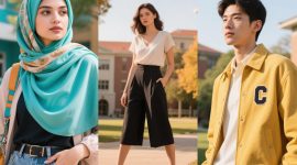 Style busana ke kampus buat mahasiswa-mahasiswi baru menurut AI