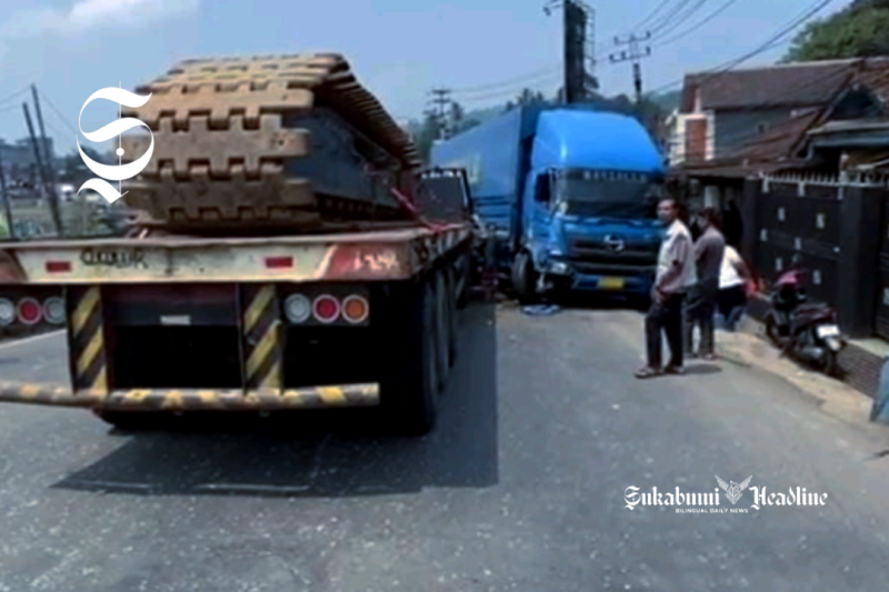 Tabrakan beruntun di Cibadak Sukabumi - Anry Wijaya