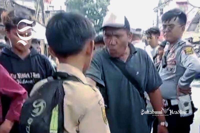 Tawuran pelajar SMP di Parungkuda Sukabumi dibubarkan warga - Ist