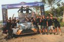 Tim Dewa United Motorsports mengunci gelar Juara Nasional Tim Sprint Rally 2025 di putaran 5 - Dewa United Motorsports