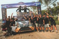 Tim Dewa United Motorsports mengunci gelar Juara Nasional Tim Sprint Rally 2025 di putaran 5 - Dewa United Motorsports