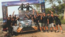 Tim Dewa United Motorsports mengunci gelar Juara Nasional Tim Sprint Rally 2025 di putaran 5 - Dewa United Motorsports