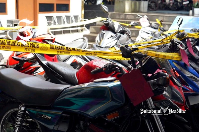 2 residivis dan 5 tersangka, 14 lokasi jaringan curanmor Sukabumi dibongkar polisi - Ist