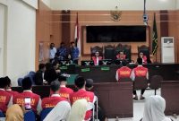 9 terdakwa pelaku perusakan rumah doa di Cidahu Sukabumi divonis 5 bulan penjara - Ist