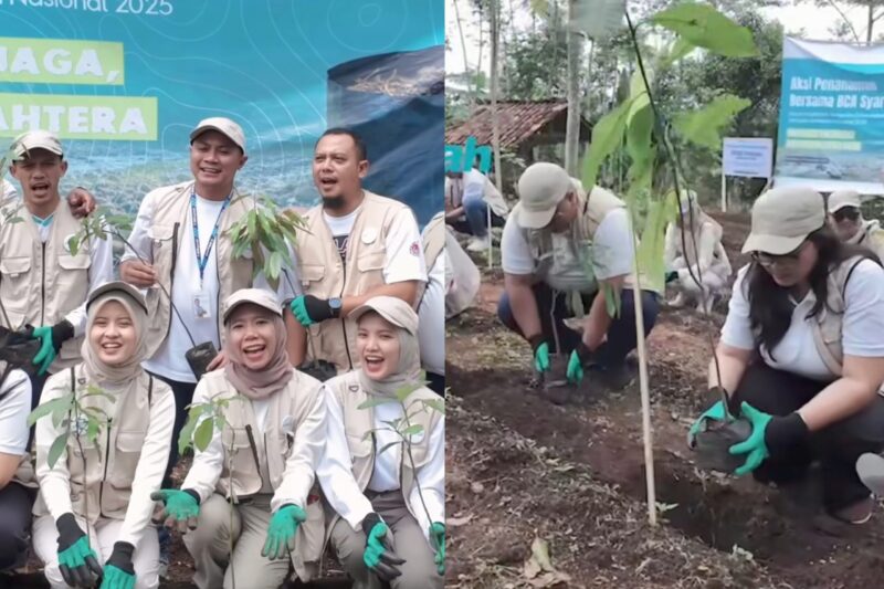 BCA Syariah melakukan penanaman pohon di Cisitu , Sukabumi - BCA Syariah