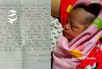 Bunyi surat bersama bayi Harvika, dibuang di pos ronda Warungkiara Sukabumi - Ist