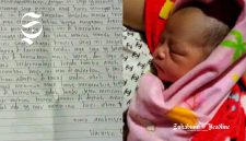 Bunyi surat bersama bayi Harvika, dibuang di pos ronda Warungkiara Sukabumi - Ist
