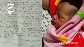 Bunyi surat bersama bayi Harvika, dibuang di pos ronda Warungkiara Sukabumi - Ist