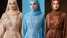 Gamis simpel tapi modis, serta sentuhan mewah dengan payet dan bordir - sukabumiheadline.com