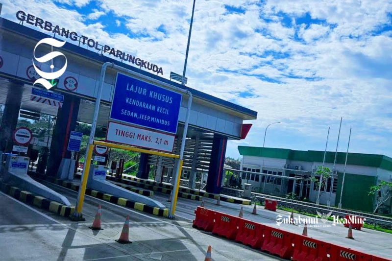 Gerbang Tol Bocimi Seksi 2, ruas Cigombong-Cibadak di Sundawenang, Parungkuda - Ist