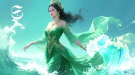 Ilustrasi Nyi Roro Kidul yang memiliki nama asli Putri Kandita - sukabumiheadline.com