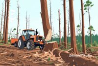 Ilustrasi alih fungsi lahan oleh penambang ilegal yang memicu penggundulan hutan - sukabumiheadline.com