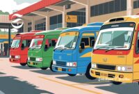 Ilustrasi angkot warna-warni - sukabumiheadline.com