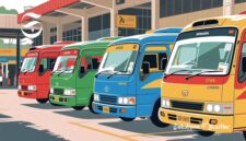 Ilustrasi angkot warna-warni - sukabumiheadline.com